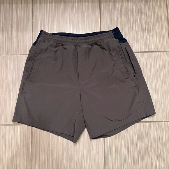 Birddogs Classic Shorts grey gray navy pockets zipper medium athletic athleisure - Picture 3 of 10